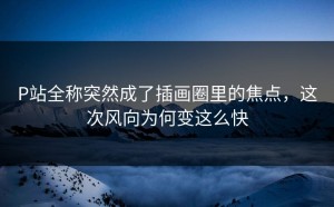 P站全称突然成了插画圈里的焦点，这次风向为何变这么快